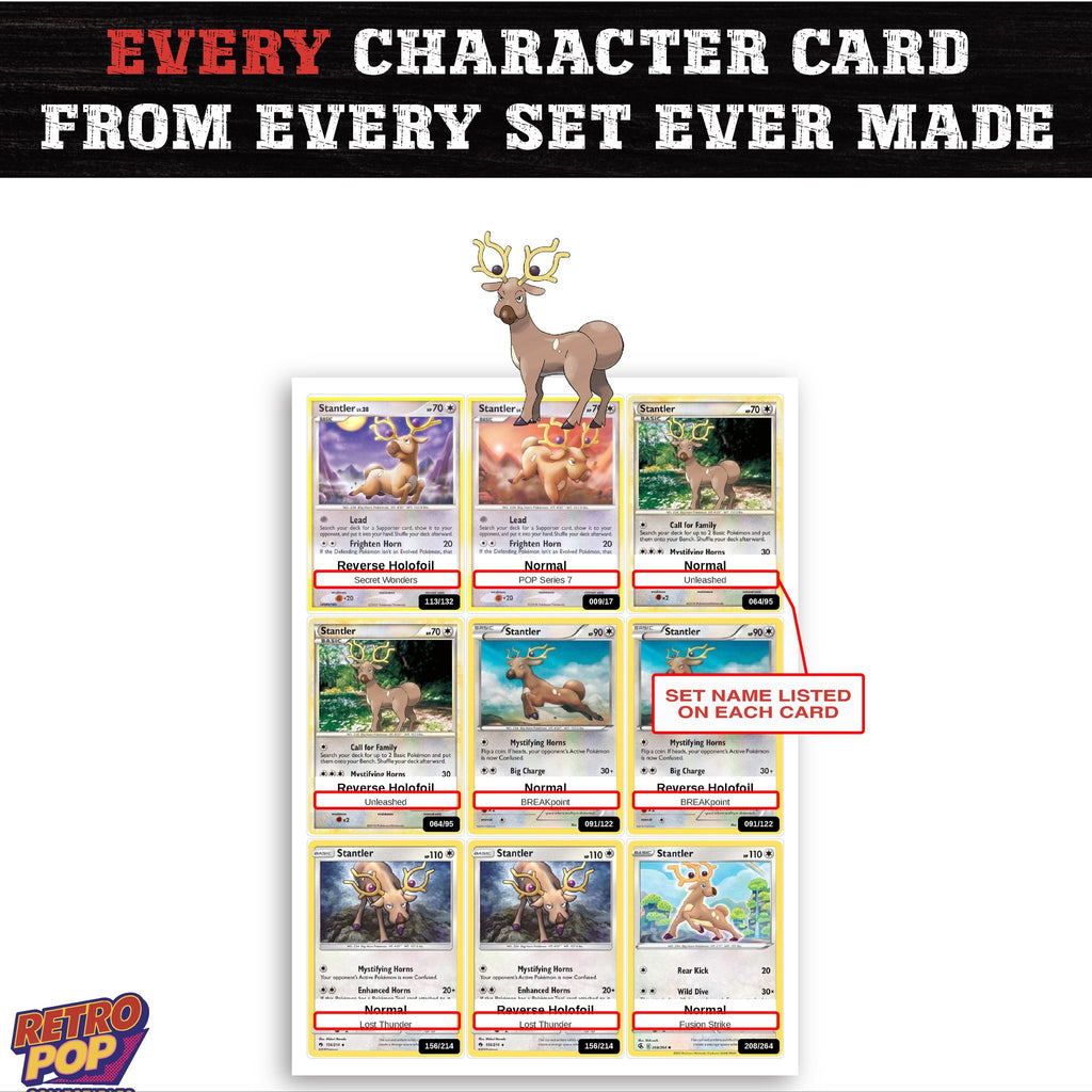 Stantler card collection preview - every set Stantler appears in