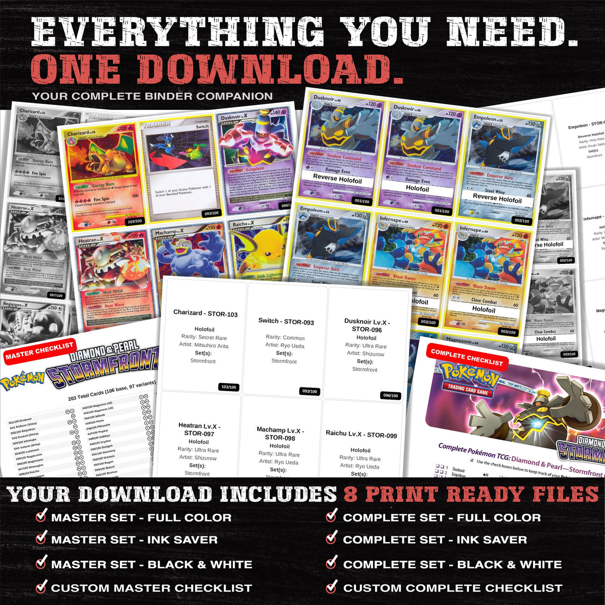 Everything included in the Stormfront placeholder download - 8 PDF files