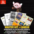 Every Stufful Pokemon card ever made - master set binder placeholders with Stufful