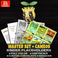 Every Sunkern Pokemon card ever made - master set binder placeholders with Sunkern
