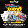 Surging Sparks Pokemon binder placeholders printable PDF - includes Pikachu ex