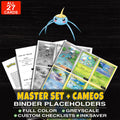 Every Surskit Pokemon card ever made - master set binder placeholders with Surskit