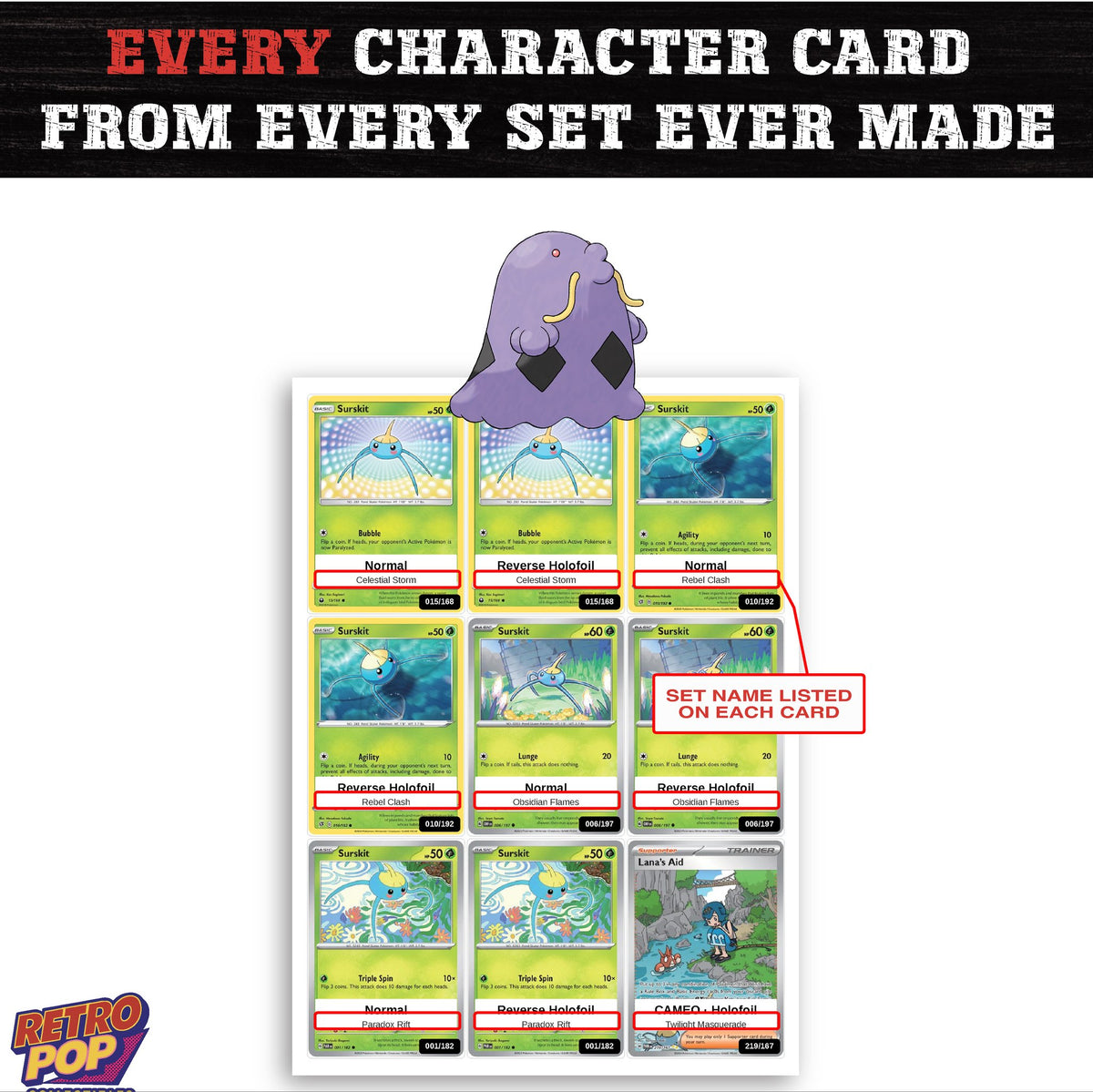 Swalot card collection preview - every set Swalot appears in