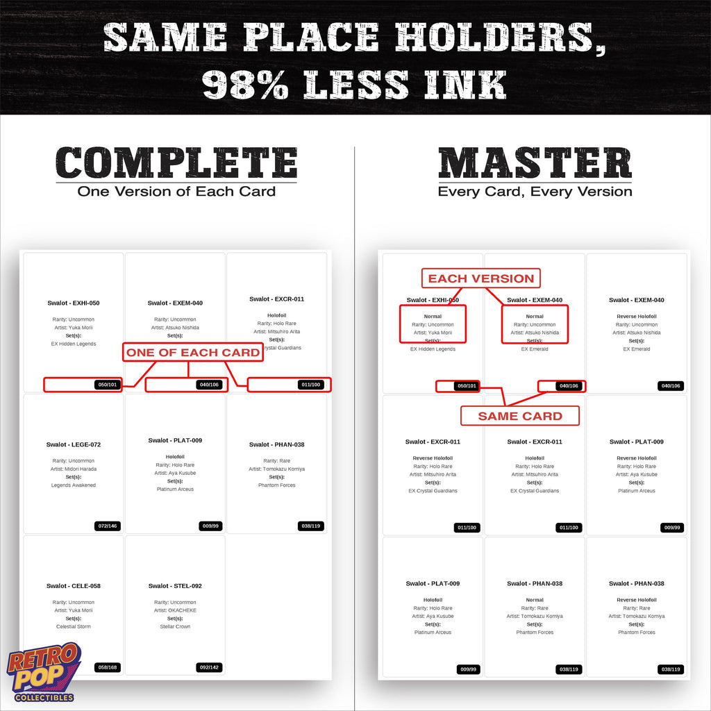 Ink saver greyscale Swalot placeholder sheet - 98 percent less ink