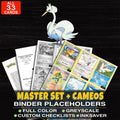 Every Swanna Pokemon card ever made - master set binder placeholders with Swanna