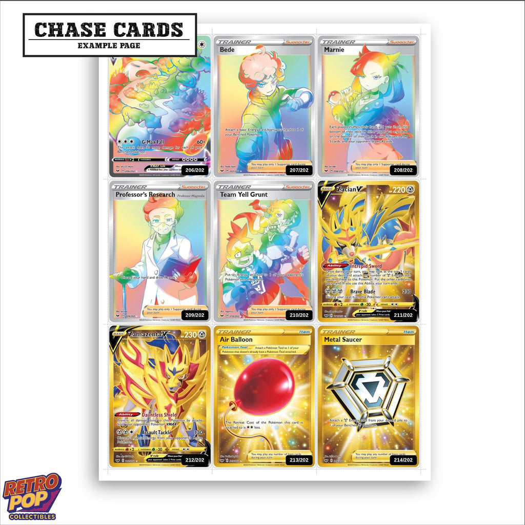 Printed Sword & Shield Base Set placeholders in binder - real photo 2