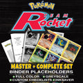 Team Rocket Pokemon binder placeholders printable PDF - includes Dark Charizard