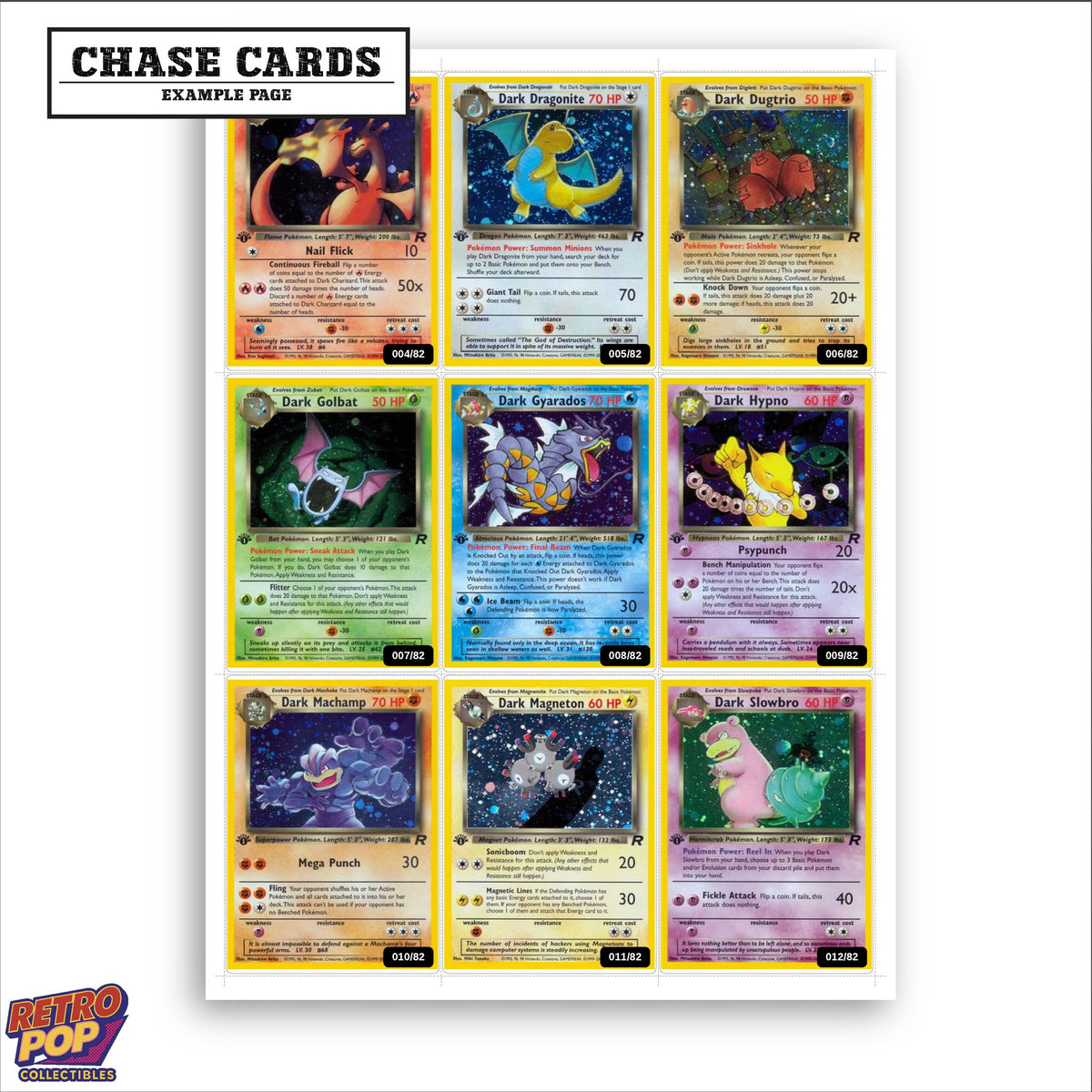 Printed Team Rocket placeholders in binder - real photo 2