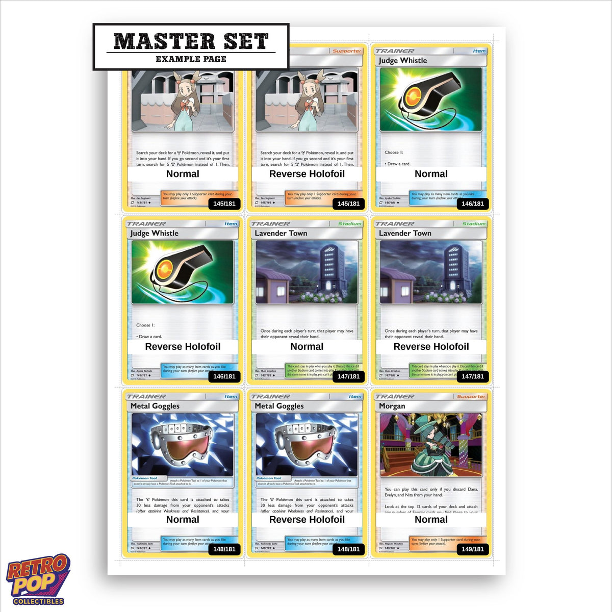 Printed Team Up placeholders in binder - real photo 1