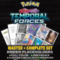 Temporal Forces Pokemon binder placeholders printable PDF - includes Gastly
