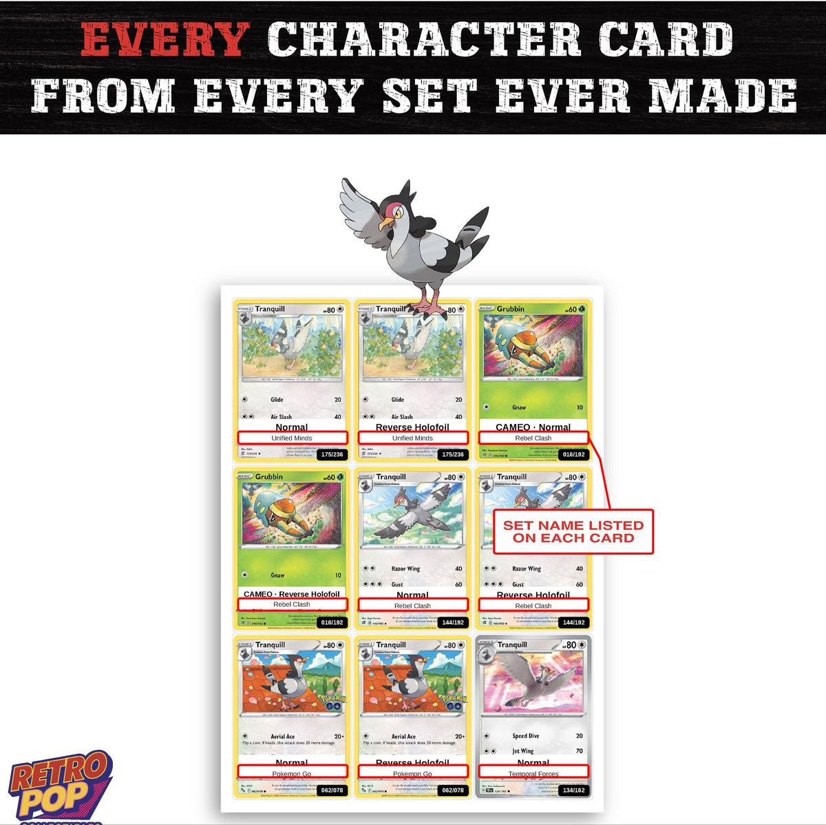 Tranquill card collection preview - every set Tranquill appears in