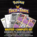 Trick or Trade BOOster Bundle Pokemon binder placeholders printable PDF - includes Trevenant