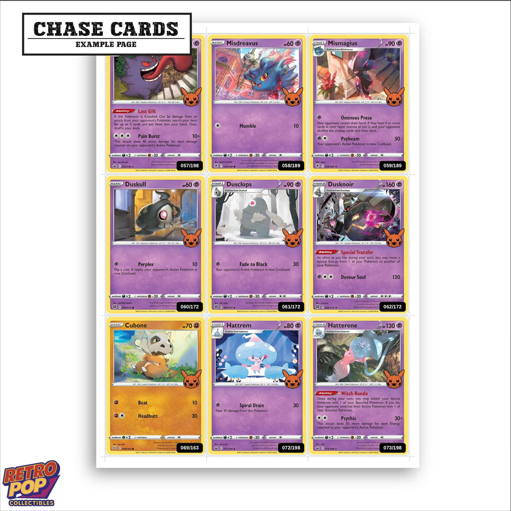 Printed Trick or Trade BOOster Bundle placeholders in binder - real photo 2