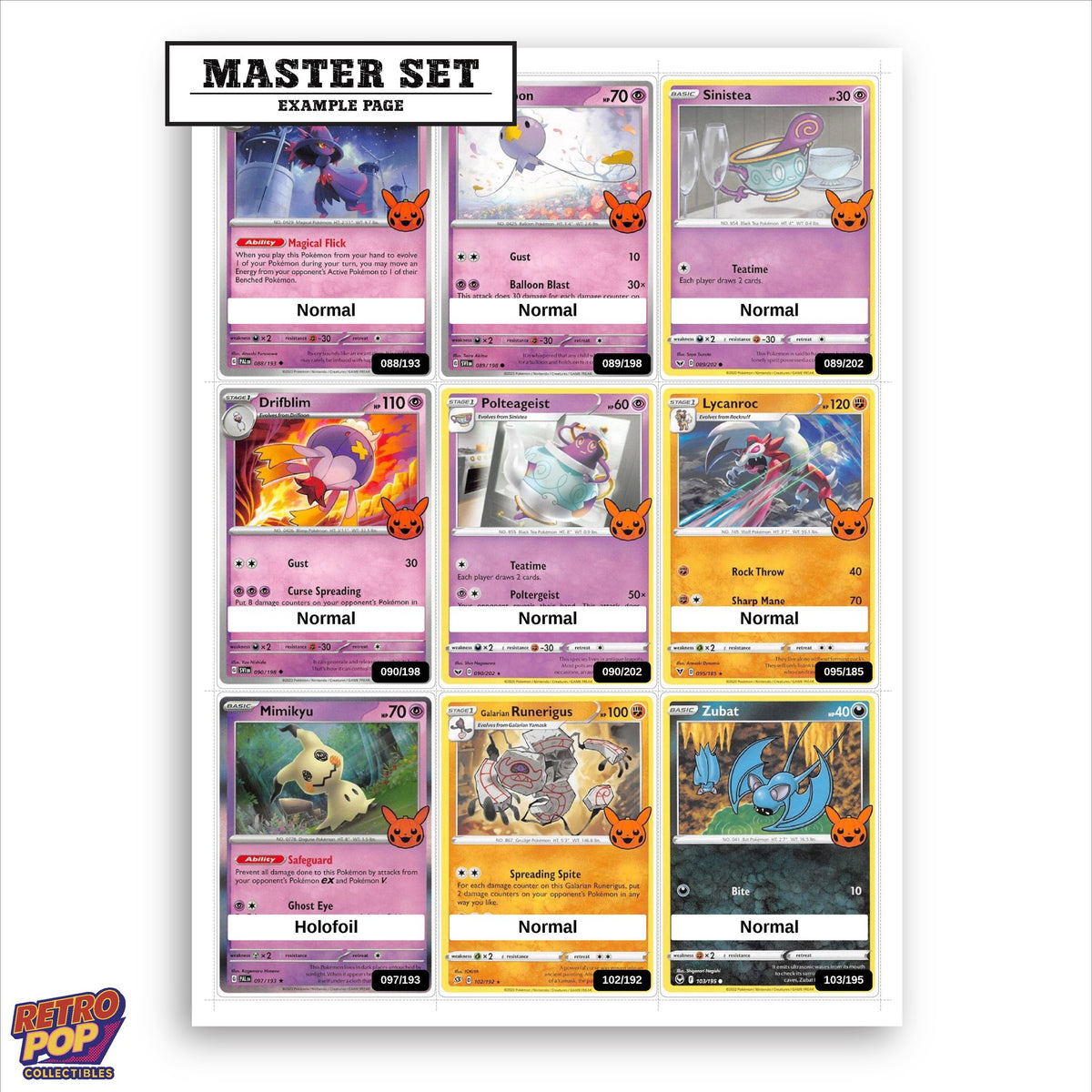 Printed Trick or Trade BOOster Bundle 2023 placeholders in binder - real photo 1