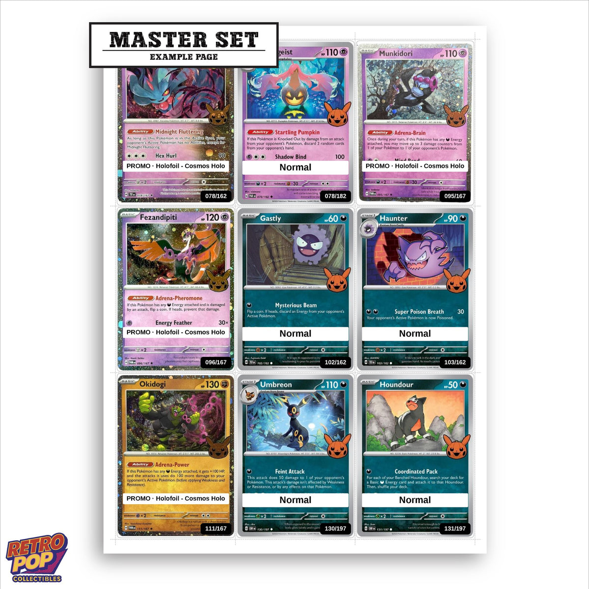 Printed Trick or Trade BOOster Bundle 2024 placeholders in binder - real photo 1