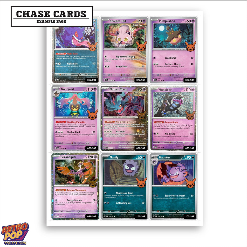 Printed Trick or Trade BOOster Bundle 2024 placeholders in binder - real photo 2