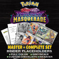 Twilight Masquerade Pokemon binder placeholders printable PDF - includes Greninja ex