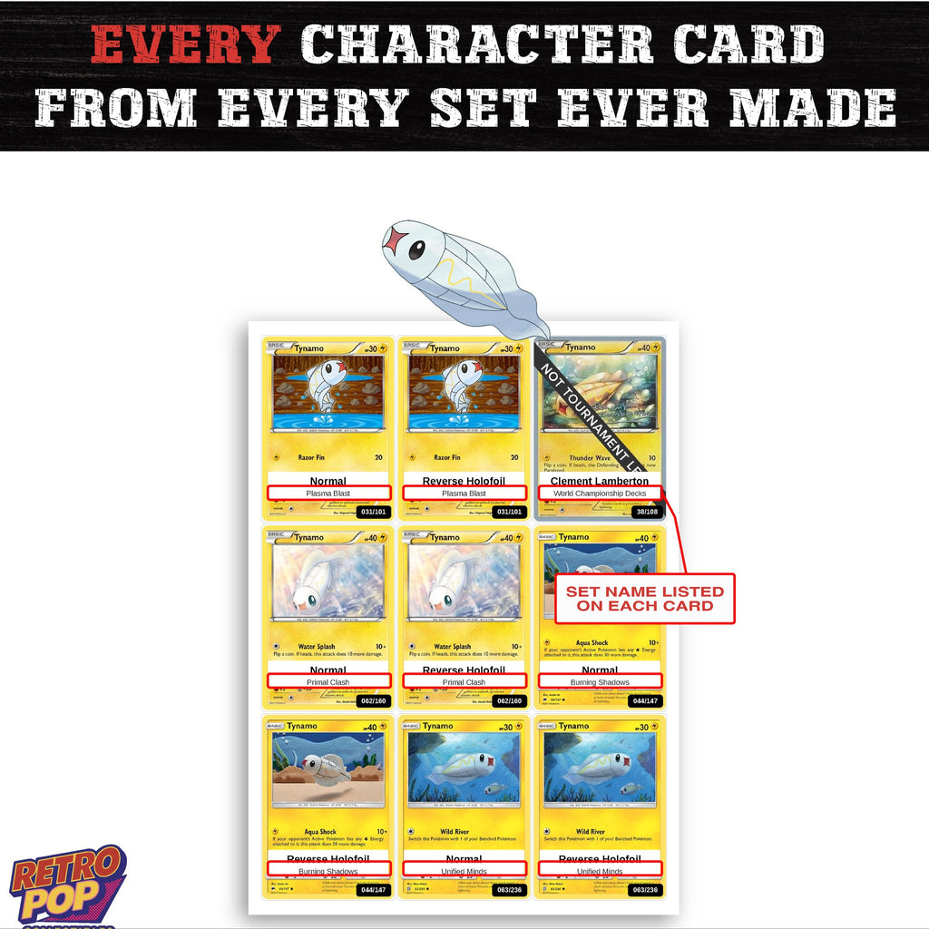 Tynamo card collection preview - every set Tynamo appears in