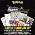 Ultra Prism Pokemon binder placeholders printable PDF - includes Lillie (Full Art)