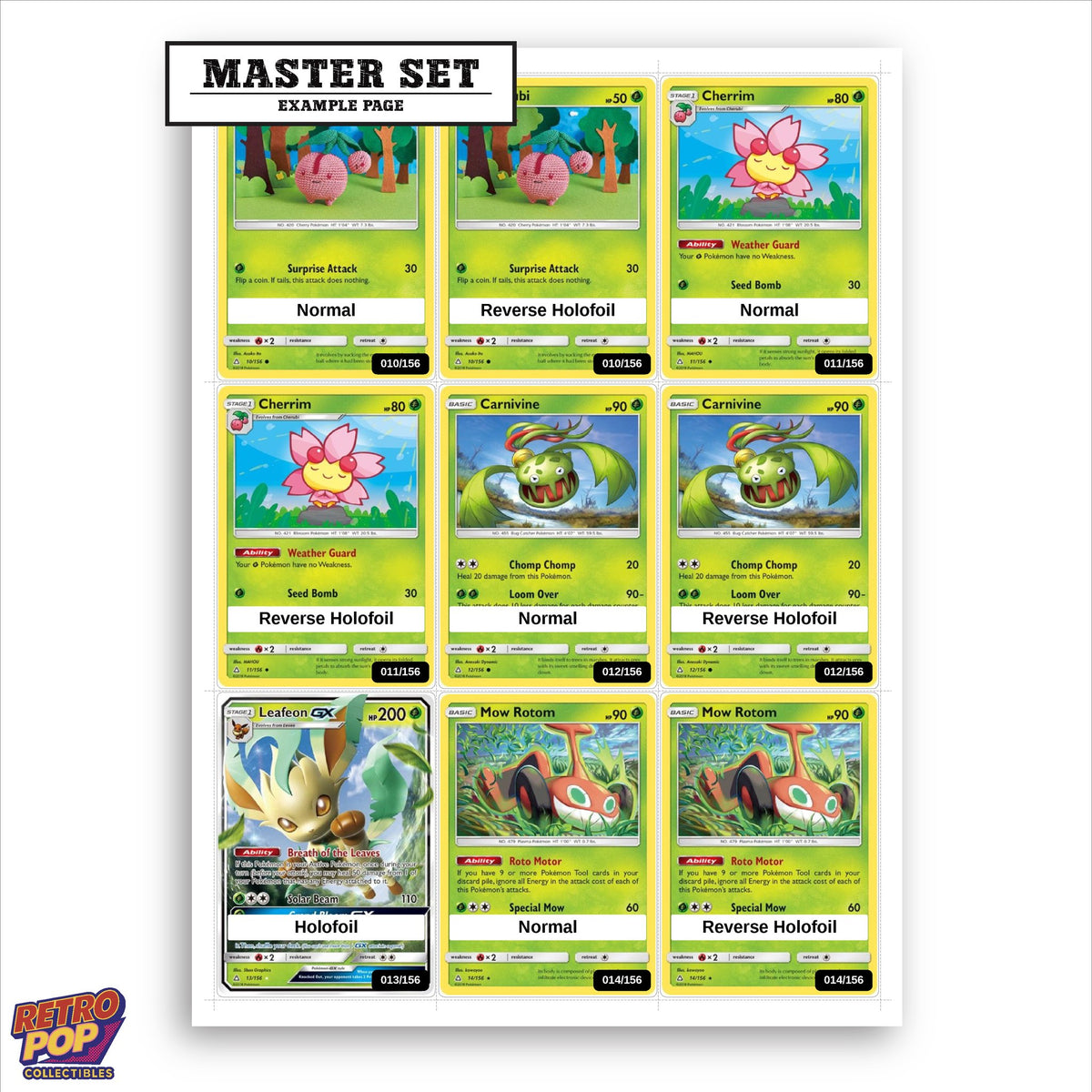Printed Ultra Prism placeholders in binder - real photo 1