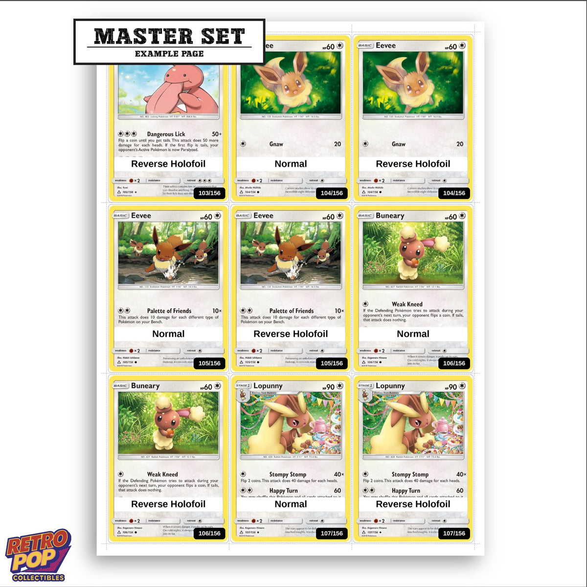 Printed Ultra Prism placeholders in binder - real photo 3