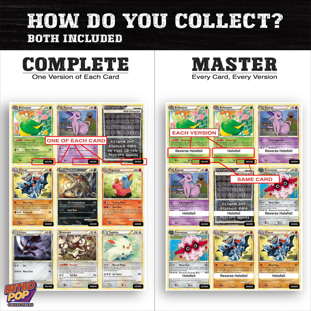 Complete Set vs Master Set versions of Undaunted binder placeholders