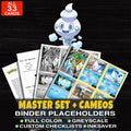 Every Vanillite Pokemon card ever made - master set binder placeholders with Vanillite