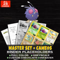 Every Venonat Pokemon card ever made - master set binder placeholders with Venonat