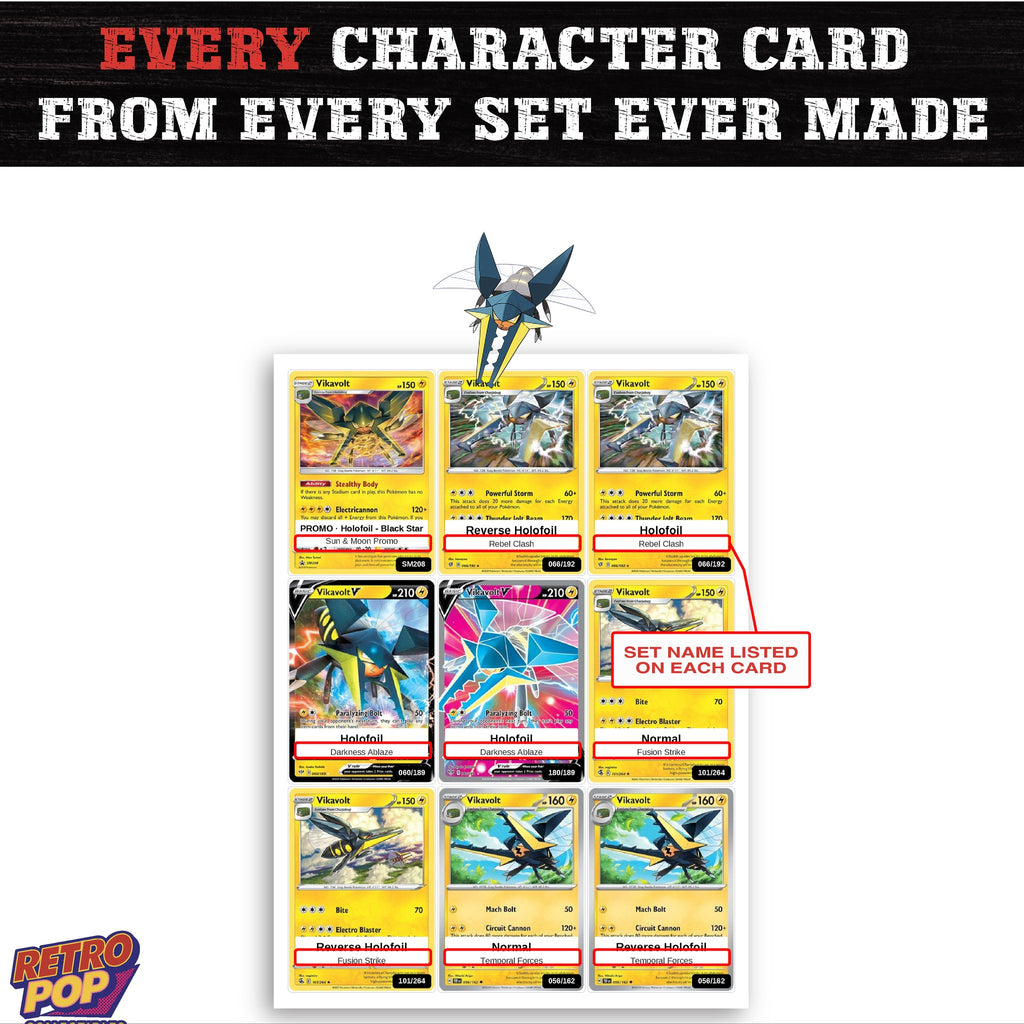 Vikavolt card collection preview - every set Vikavolt appears in
