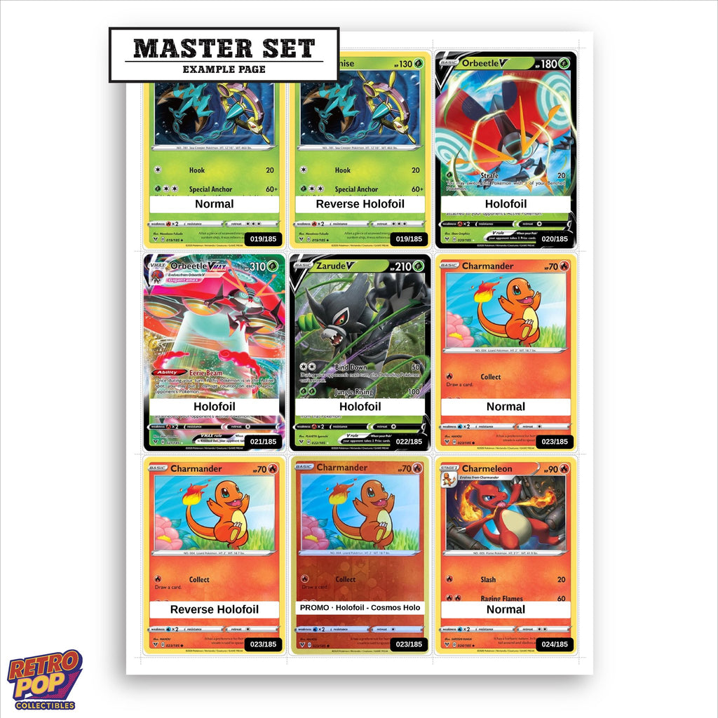 Printed Vivid Voltage placeholders in binder - real photo 1