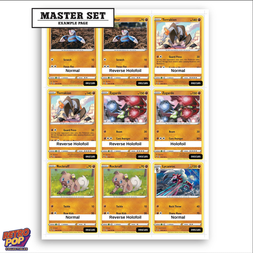 Printed Vivid Voltage placeholders in binder - real photo 3