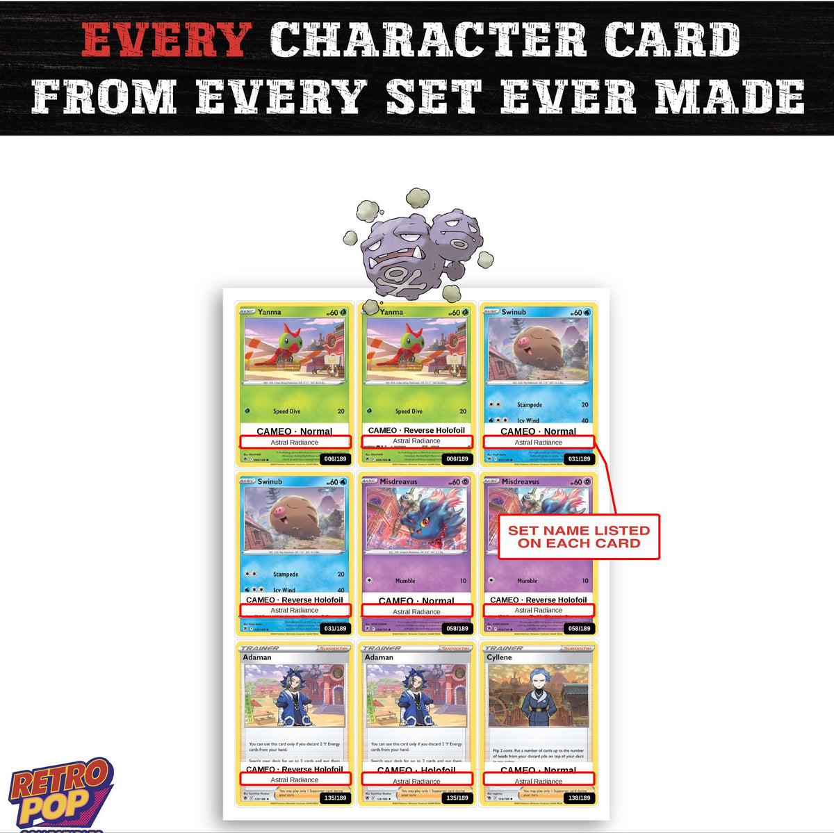 Weezing card collection preview - every set Weezing appears in