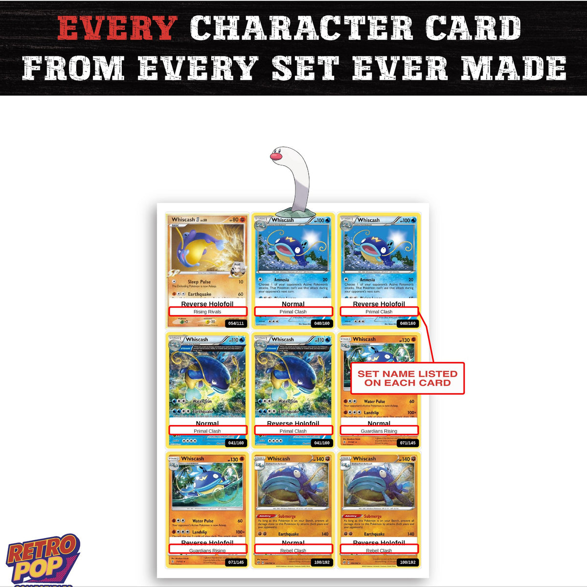 Wiglett card collection preview - every set Wiglett appears in