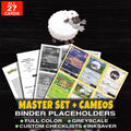 Every Wooloo Pokemon card ever made - master set binder placeholders with Hop's Wooloo
