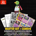 Every Xatu Pokemon card ever made - master set binder placeholders with Xatu (H32)