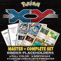 XY Base Set Pokemon binder placeholders printable PDF - includes Blastoise EX (142 Full Art)