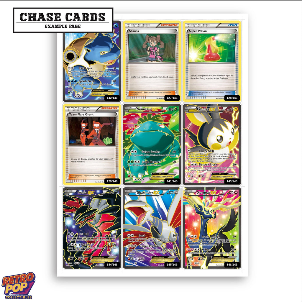 Printed XY Base Set placeholders in binder - real photo 2