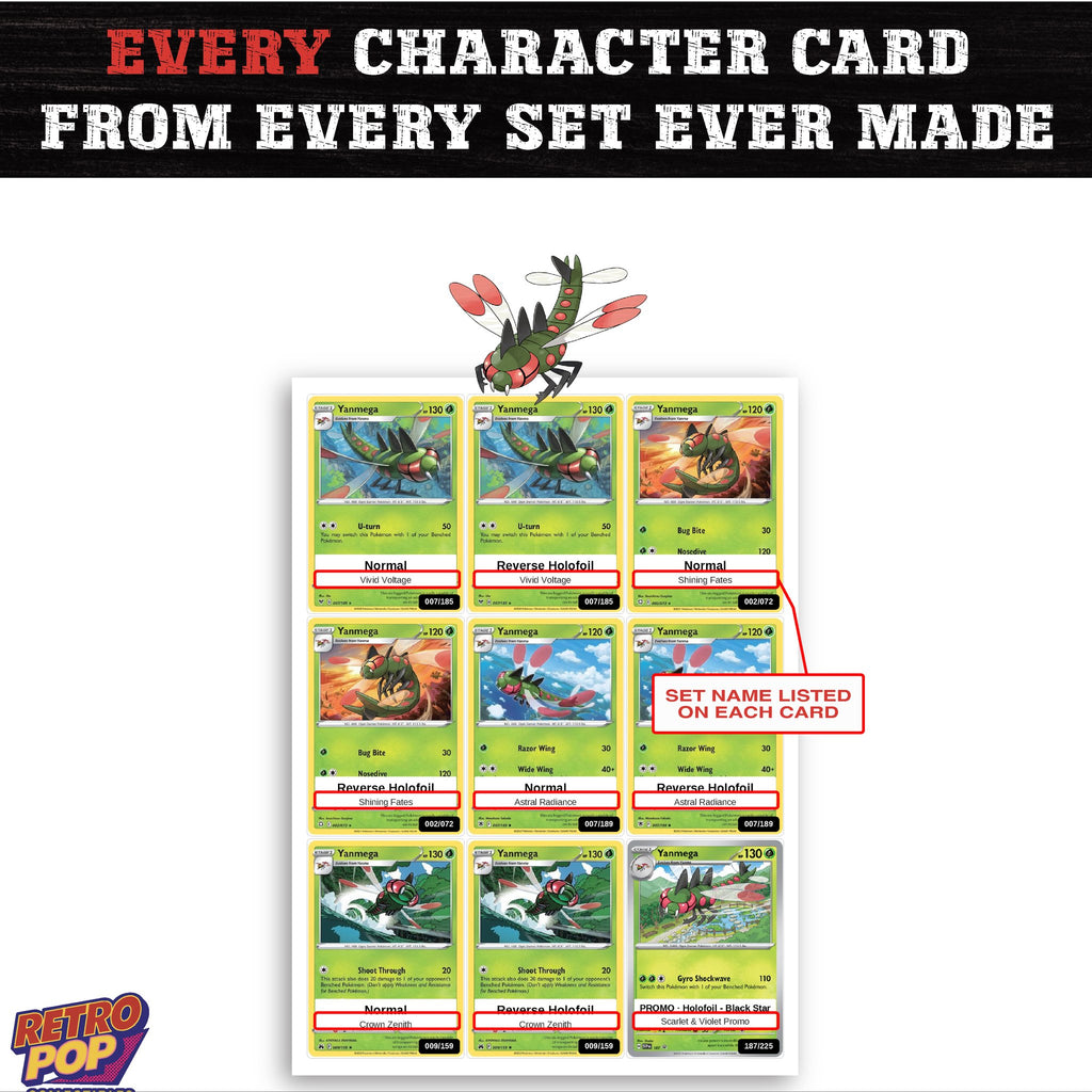 Yanmega card collection preview - every set Yanmega appears in