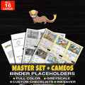 Every Yungoos Pokemon card ever made - master set binder placeholders with Yungoos