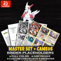 Every Zangoose Pokemon card ever made - master set binder placeholders with Zangoose