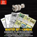 Every Zigzagoon Pokemon card ever made - master set binder placeholders with Zigzagoon